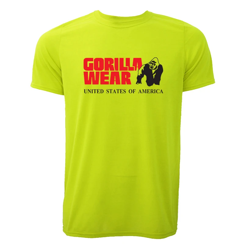 Прохладный Для мужчин с коротким рукавом Футболка футболки Gorilla печатных