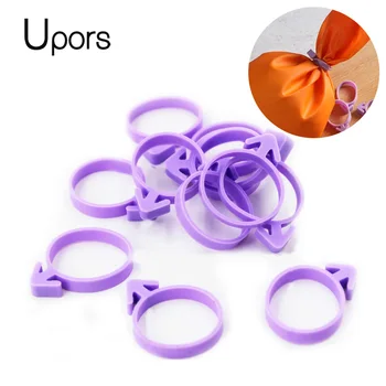 

UPORS 10pcs Icing Bag Ties Silicone Pastry Bag Sealing Rings Cream Icing Piping Bag Stationary Ring Closures