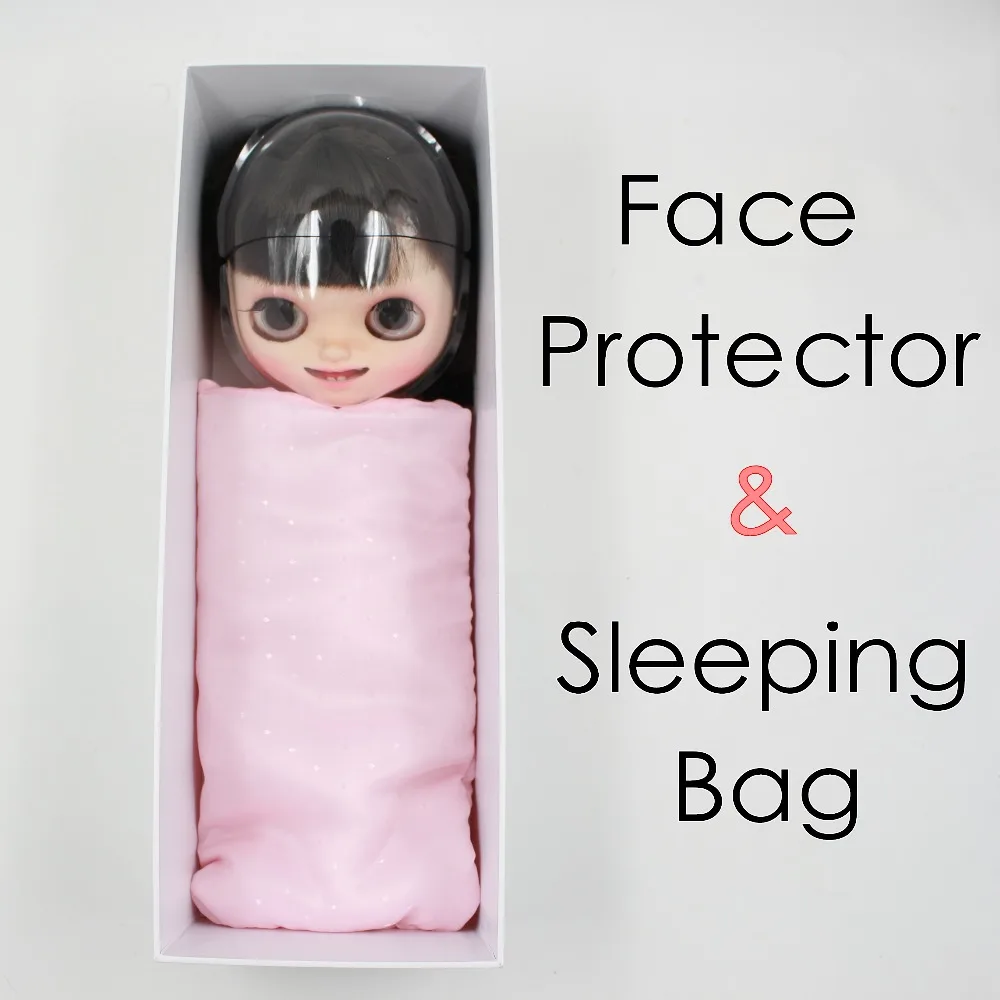 Blyth кукла ледяная маска для защиты лица розовый спальный мешок белая коробка упаковочная коробка