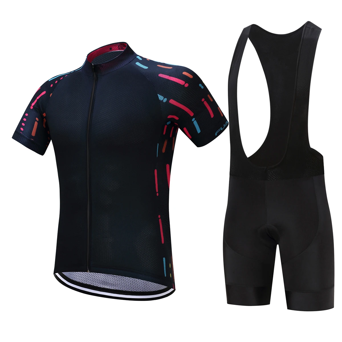 FUALRNY 2018 Pro 100 Polyester Bicycle Clothing Cycling Jersey Set