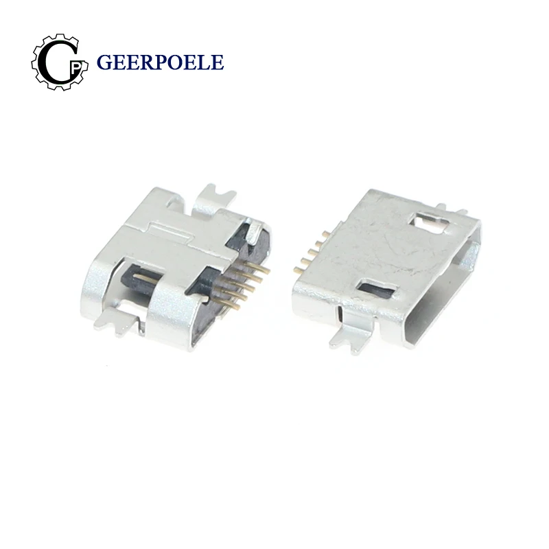 

2 Feet SMT 5 Pin Flat Edge 30V 1.5A Micro USB Connectors Female Port Jack Tail Plug Socket Electric Terminals