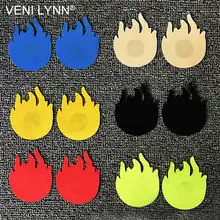 VENI LYNN 5 пар форма пламени соска Pasties Boob лента пастельные грудные лепестки натуральный цвет покрытие груди наклейки Мода