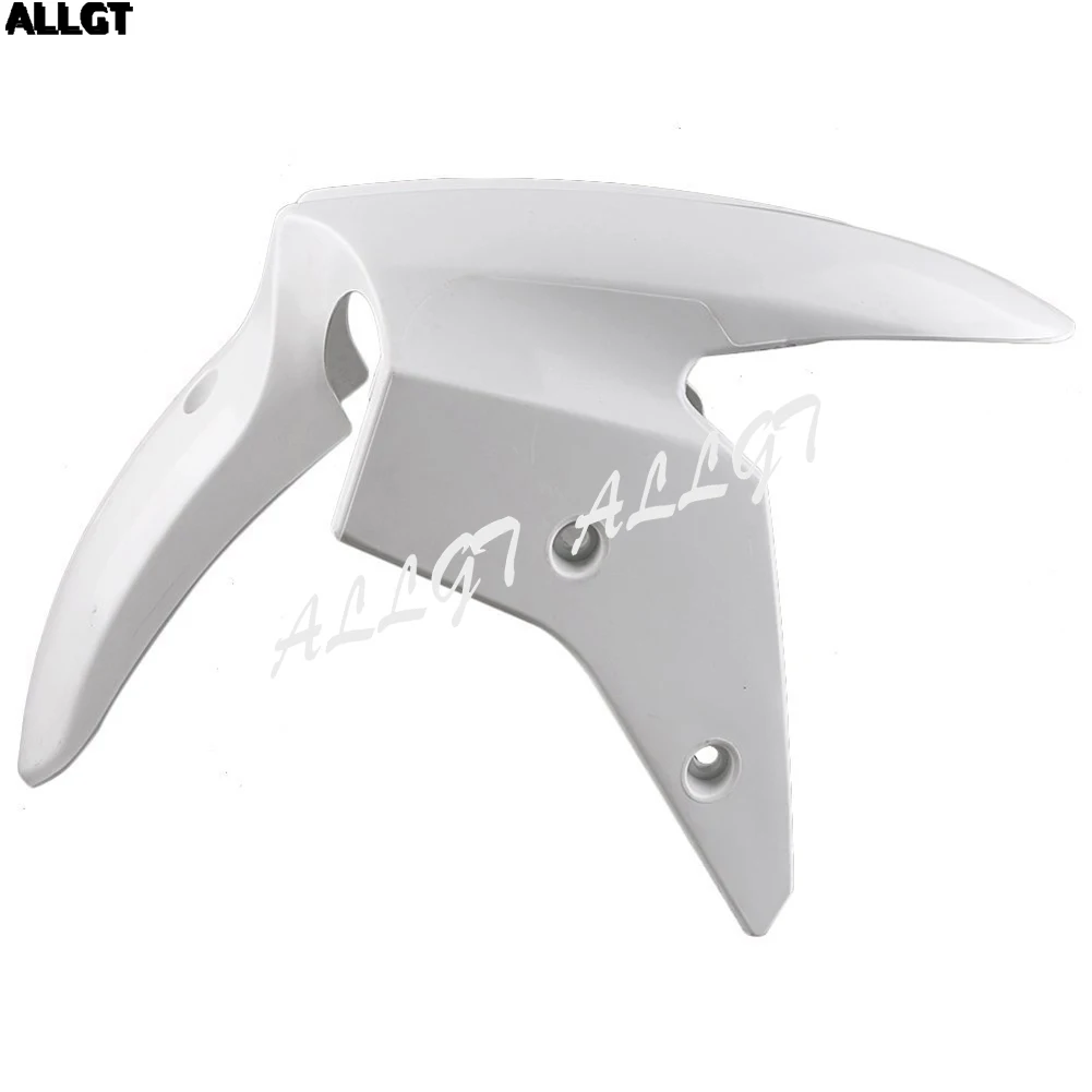 

ALLGT ABS Plastic Front Fender Mudguard For Kawasaki Ninja 2008 ZXR250 Unpainted White