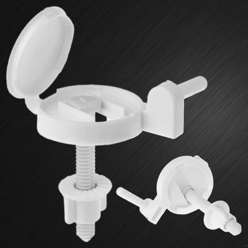 

2pcs Plastic Toilet Seat Screws Fixings Fit Toilet Seats Hinges Repair Tools