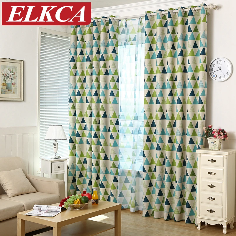 2016 New Geometric Printed Blackout Curtains for Kids ...