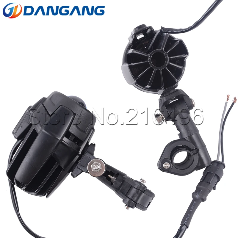  2019 spot beam LED Auxiliary Fog Light for Universal Motorcycle Driving Lamp 60W For BMW R1200GS/AD - 32979183417