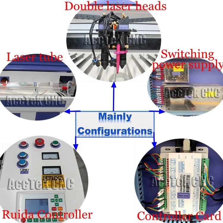 ЧПУ лазерный резак для МДФ акриловая фанера 1390/100 Вт 150 Вт лазерная резка гравировальный станок с ruida контроллер