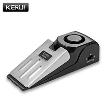 KERUI Door Stop Alarm 125db Door Block Vibration Alarm for Traveling Security Door Alarm Stopper Doorstop for Home Security