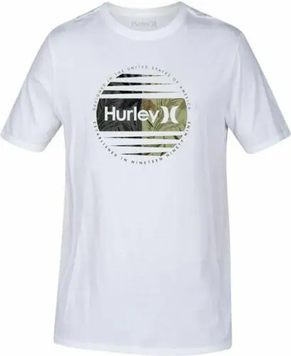 Hurley Мужская глобальная футболка с графическим принтом M-3XL США 100% хлопок