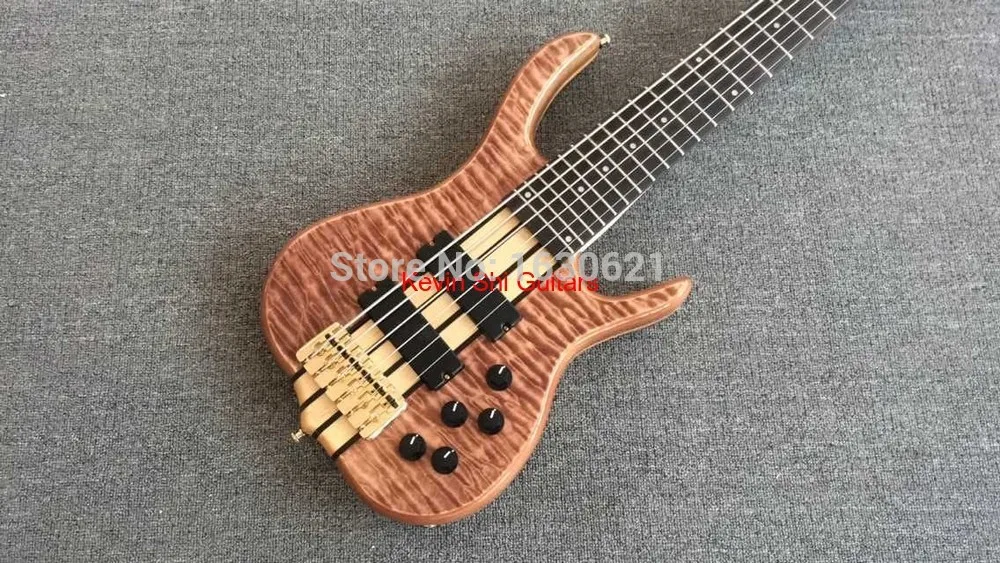 6 струн smith bass гитара Ken smith бас гитара все золотые аппаратные средства 9 в активный звукосниматель