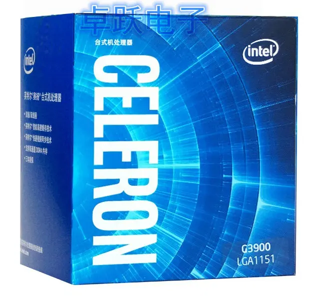 Процессор Intel Celeron G3900 в штучной упаковке процессор LGA1151 14 нанометров двухъядерный процессор, работающий правильно для настольных ПК