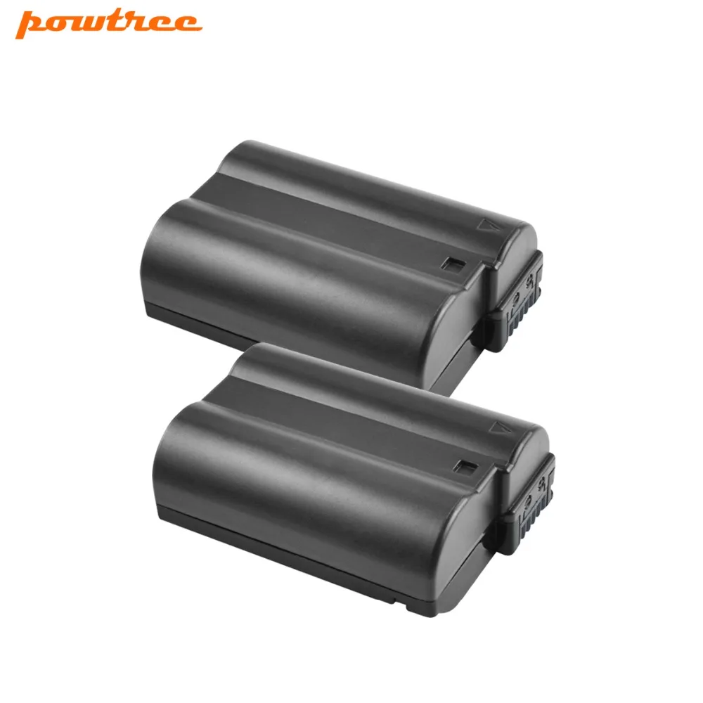2X EN EL15 ENEL15 Аккумулятор для камеры Nikon D500 D600 D610 D750 D7000 D7100 D7200 D800 D850 D810 D810A и 1 V1 Rate