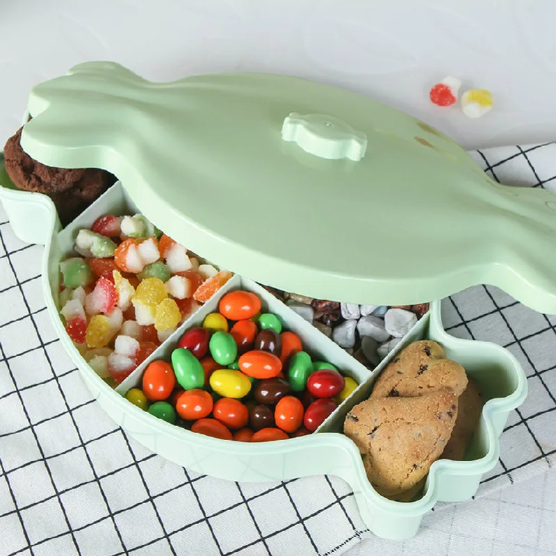 

Fruit box with cover for sealing nut and candy and snack tray with cove