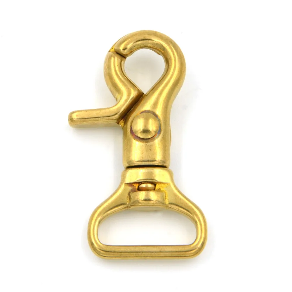2pcs Brass Swivel Clips Snap Hook Leather Accessories Craft bing Bag