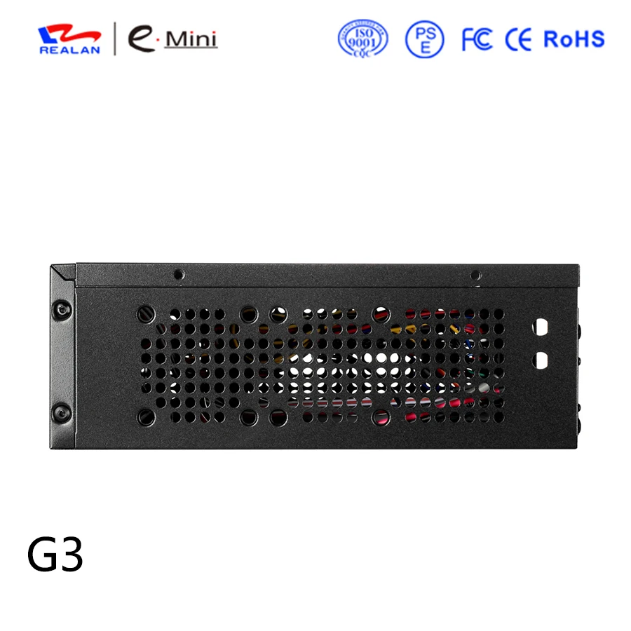 Realan G3 OEM Mini ITX Промышленные компьютерные корпуса с блоком питания с двумя WIF портами шесть COM портов