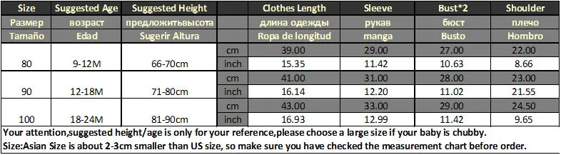 girls size