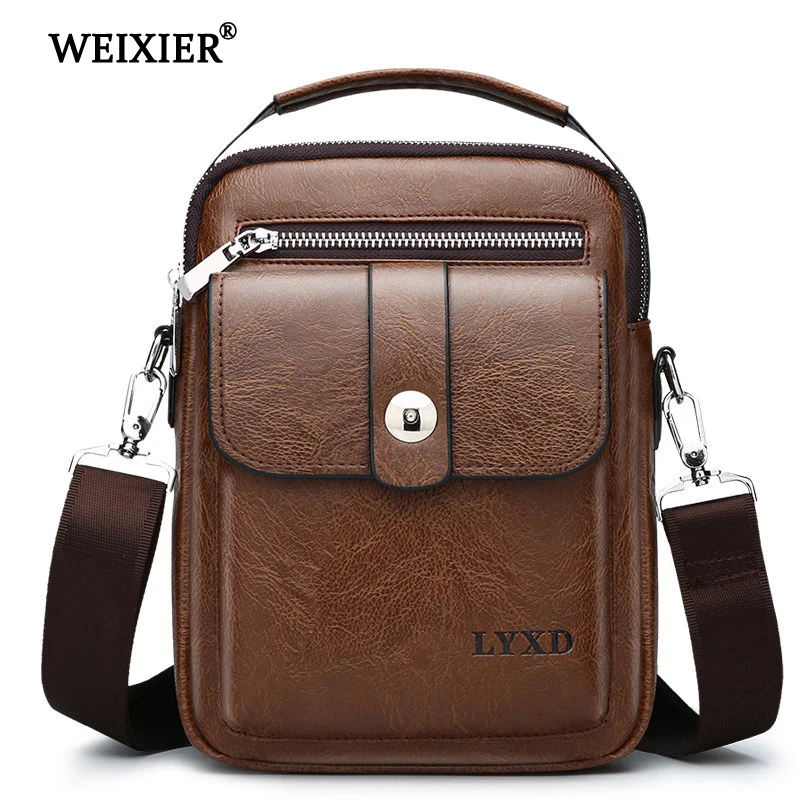 

WEIXIER 2019 New PU Leather Messenger Fashion Casual Bag Arrival Vintage Designer Crossbody Travel PU Leather High Quality Bag