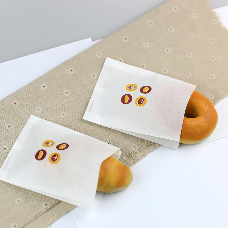 

Anti-oil Puffs Bag Food Egg Tart Cases Fried Chicken Containers Fries Fast Food Packing Boxes Bread Cases Packaging Paper Bags