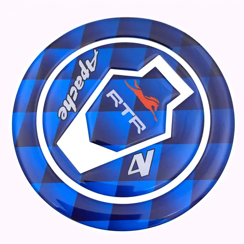 Combo Tvs Apache Rtr 0 4v Customize Vinyl Tank Pad Fuel Cap Sticker Blue Decals Stickers Aliexpress