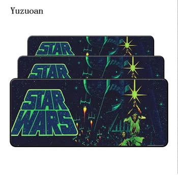 

Yuzuoan Laptop Gaming keyboard Mouse Pads Locking Edge Star War Mouse pad Mat for LOL Dota2 CS Mouse Mice Pad for Game Player