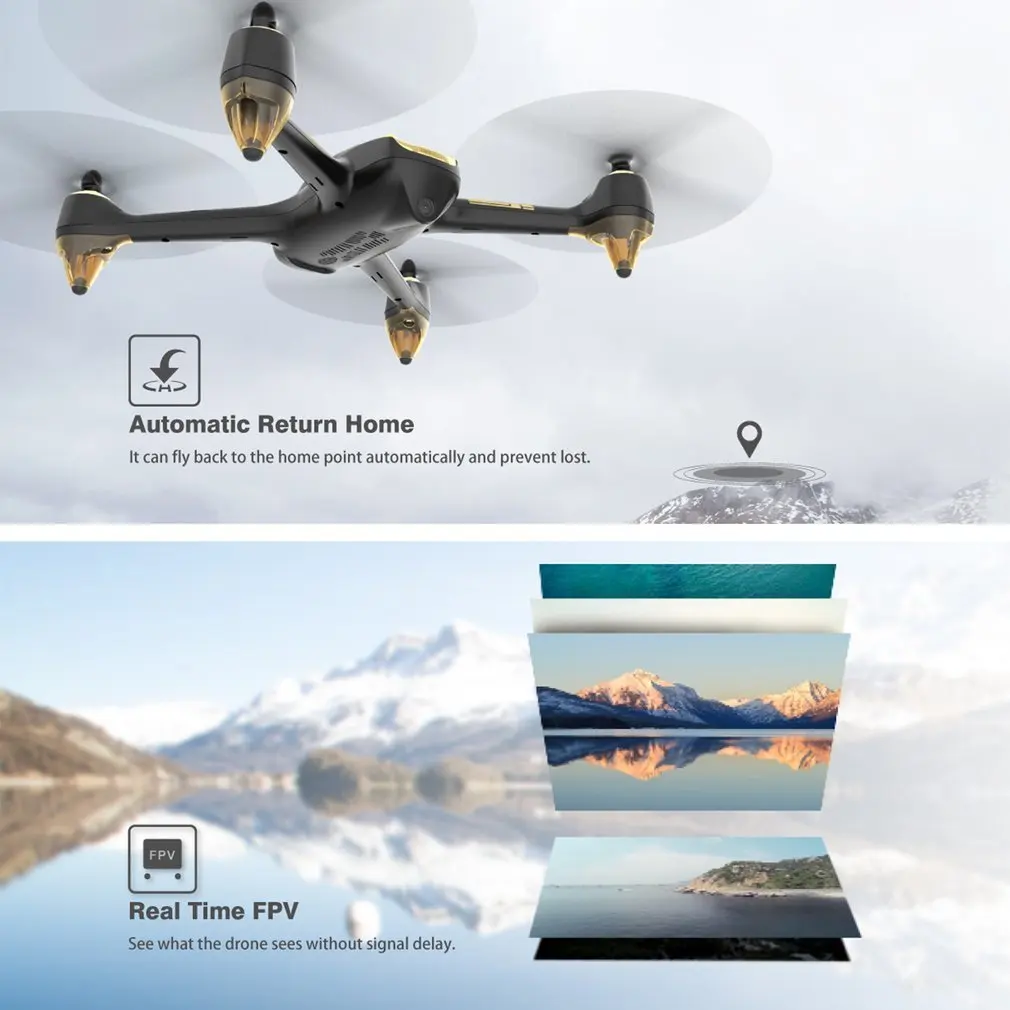 

Hubsan H501S Drone with Camera profissional 1080P 5.8G FPV Brushless Advanced Version Altitude Hold RC Quadcopter with GPS