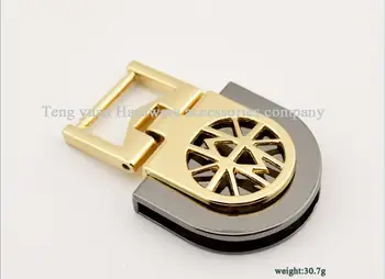 

(10 PCS/lot) The new female bag dichromatic arm in arm buckle straps links to hang bag hook bags leather metal accessories