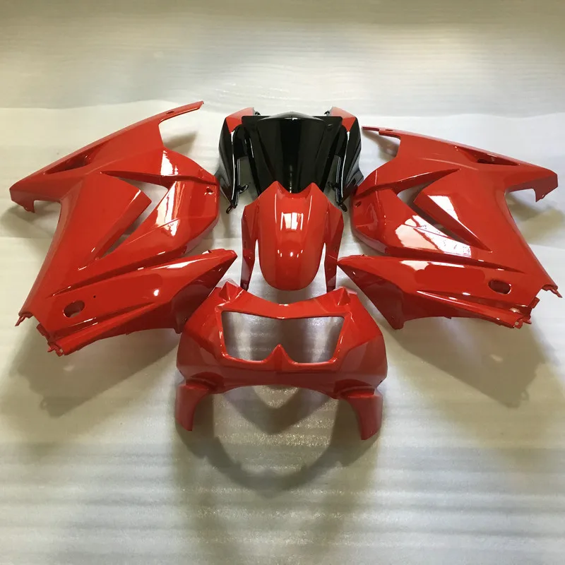 

Injection mold Fairing Kit for KAWASAKI Ninja ZX250R 08 09 10 11 12 ZX 250R EX250 2008 2012 Red black Fairings set+7gifts KP03