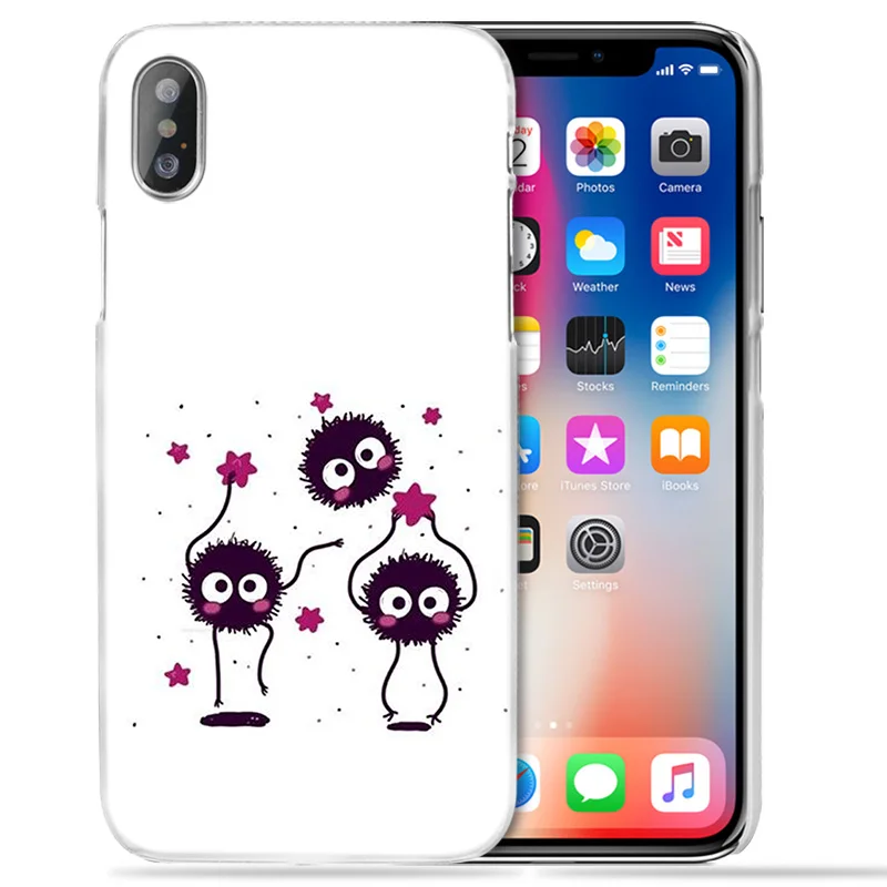 Чехол для iPhone 12 Mini XS Max XR X 11 11Pro 10 7 7S 8 6 6S Plus 5S SE 5 Жесткий ПК чехол телефона Studio Ghibli