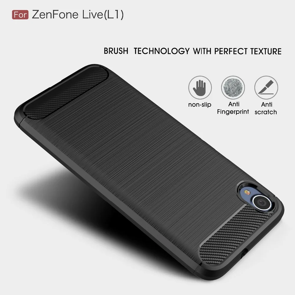 Чехол из углеродного волокна для Asus Zenfone Live L1 Za550Kl чехол задняя крышка телефона