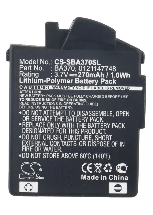 Аккумулятор Cameron Sino 270 мАч BA370 для Sennheiser 450 550 MM400 PX210BT PX360 360BT PXC310|cameron sino|battery forcameron sino