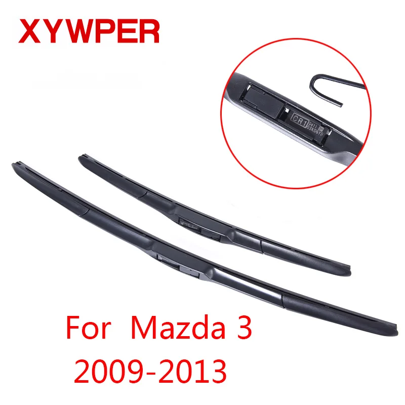 Щетки стеклоочистителя XYWPER для Mazda 3 2003 2004 2005 2006 2007 2008 2009 2010- автомобильные аксессуары мягкие резиновые стеклоочистители для лобового стекла автомобиля - Цвет: 2009-2013