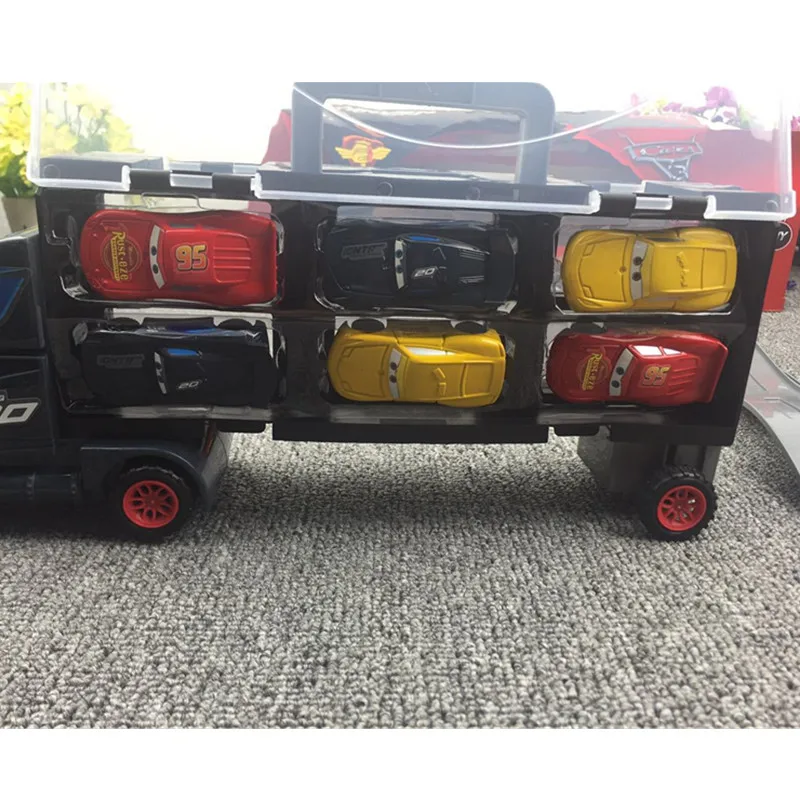 Продажа 7 шт. disney Pixar тачки 3 Молния Маккуин Джексон шторм Мак дядюшка грузовик 155 литья под давлением ABS модель подарок на день рождения игрушка для м...