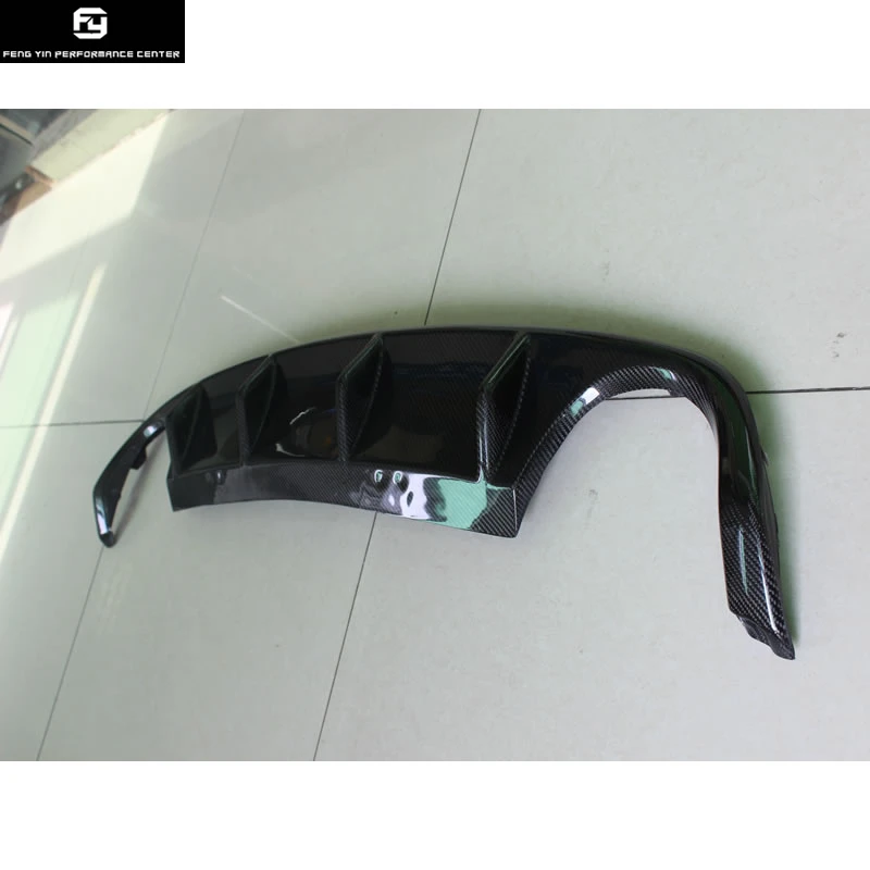 

Golf 6 GTI Bilateral four out Carbon Fiber Rear Bumper Diffuser Lip For VW Golf 6 MK6 GTI bumper 2010-2013