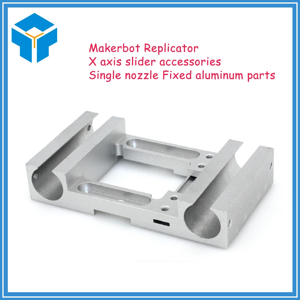 

Free shipping 3D printer parts Makerbot Replicator X axis slider metal Extruder_single Carriage fixing aluminum pieces 3D0106