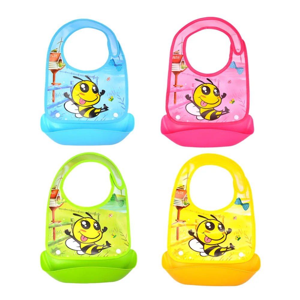 

Baby Infants Lunch Bibs Waterproof Bibs Feeding Newborn Infant Food Bibs Animals Meals Pocket Bibs for 0-3Years Kids