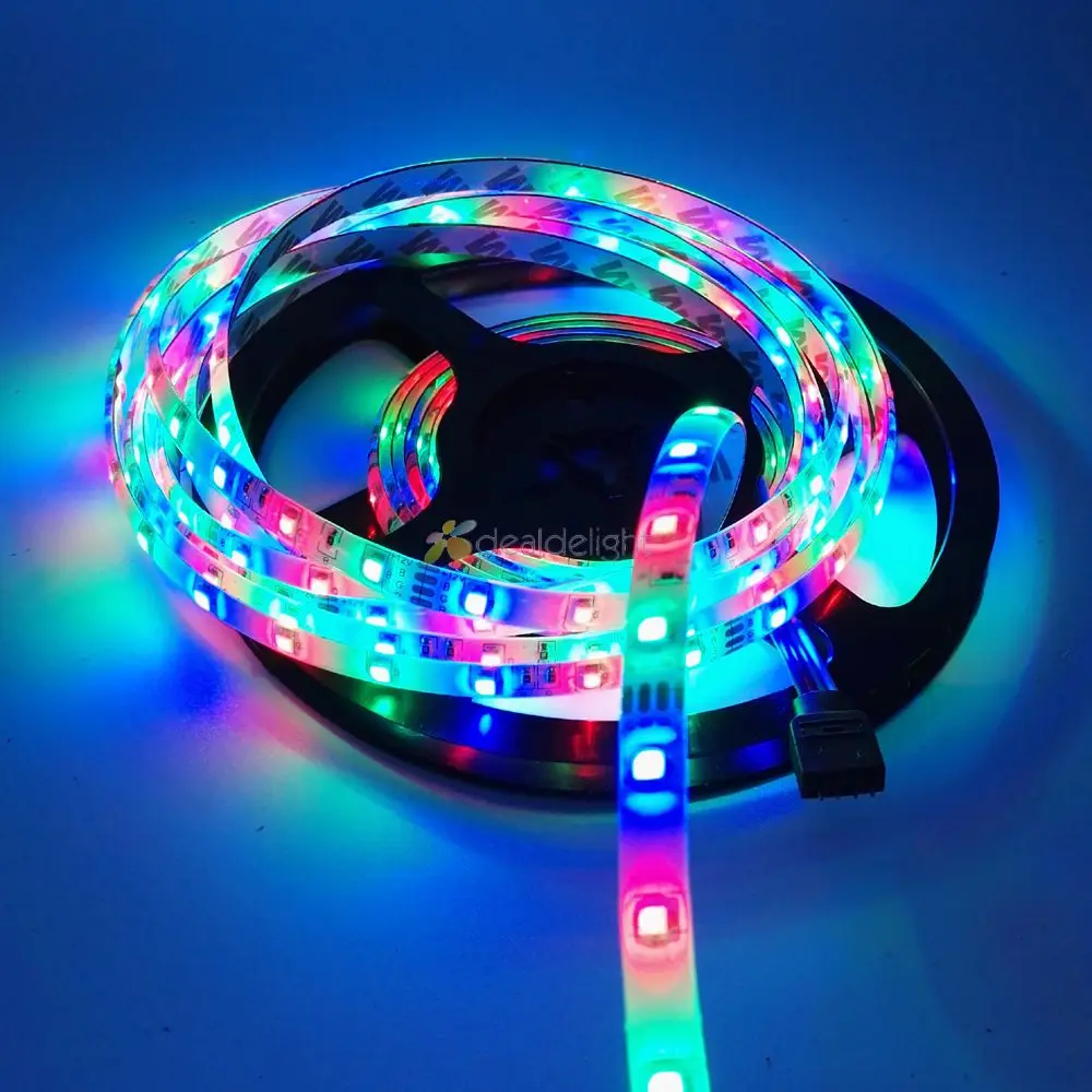 10 м 3528 SMD 2x5 м 300 светодиодный s RGB Водонепроницаемый гибкие Светодиодные ленты свет + 44 ключ мини ИК-пульт для украшения дома Бесплатная