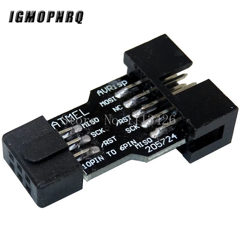 

10pcs 10 Pin to 6 Pin Adapter Board for AVRISP MKII USBASP STK500