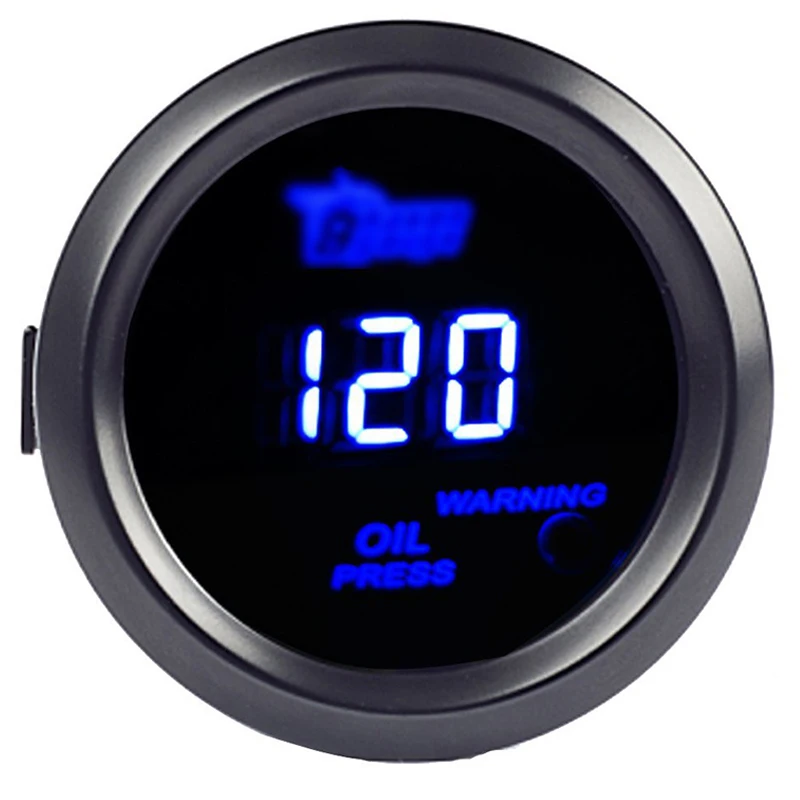 2 52 мм 120 PSI Цифровой синий светодиодный датчик давления масла с датчиком автомобильный моторный комплект