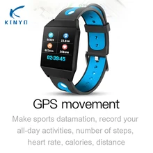 Gps движение смарт-Браслет фитнес-трекер монитор сердечного ритма кровяное давление спортивные наручные часы погода браслет Удаленная камера