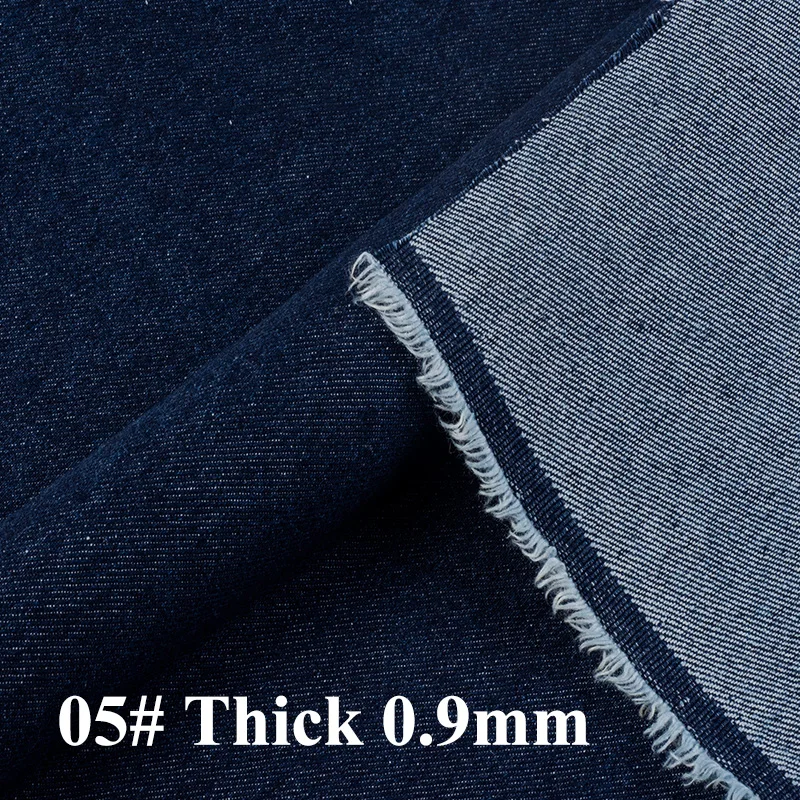 Meetee, 50*150 см, Потертая джинсовая ткань, хлопок, тонкая/плотная ткань для штанов, рубашек, одежды, фартук, ручная работа, летняя одежда FA206 - Цвет: 5-0.9mm