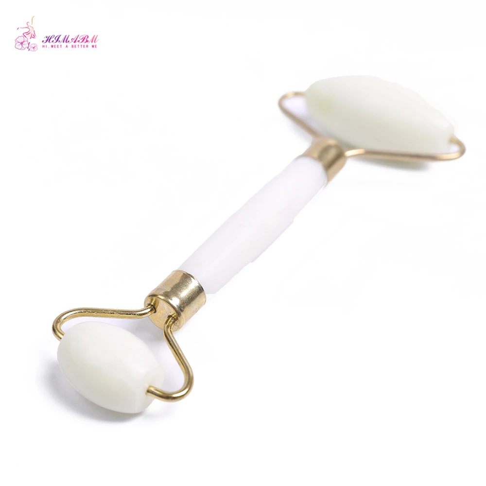 HIMABM Natural White Colour Xiuyan Jade Guasha Facial Beauty Massage Tool Jade Roller Face Thin massager HIMABM Natural White Colour Xiuyan Jade Guasha Facial Beauty Massage Tool Jade Roller Face Thin massager