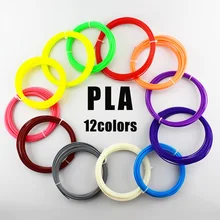 PLA Пластик нитей для 3D-принтеры ручка 180 м/120 м/60 м/30 м несколько Цвет печати расходные материалы для Pen-3d модель 1,75 мм 3 D провода