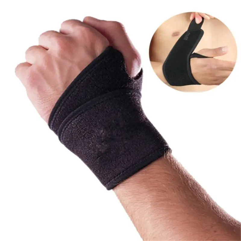 Magnetic Wrist Support Hand Brace Band Carpal Tunnel Sprains Strain Gym ...