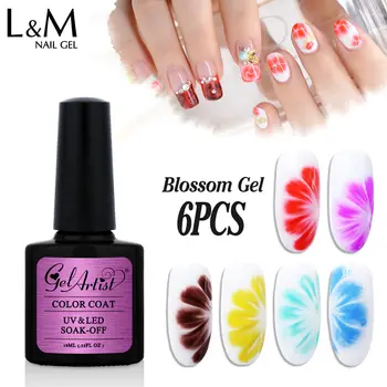 

6 Pcs Gelartist Blossom gel nail polish UV LED Soak Off Gel Varnish Lacquer