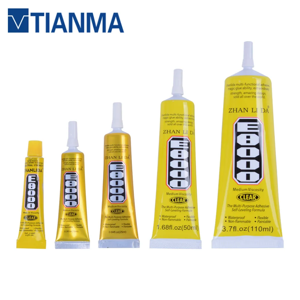 Новый 2018 E8000 Клей 15 мл 25 50ml110ml многоцелевой клей эпоксидной смолы DIY ремесла Стекло
