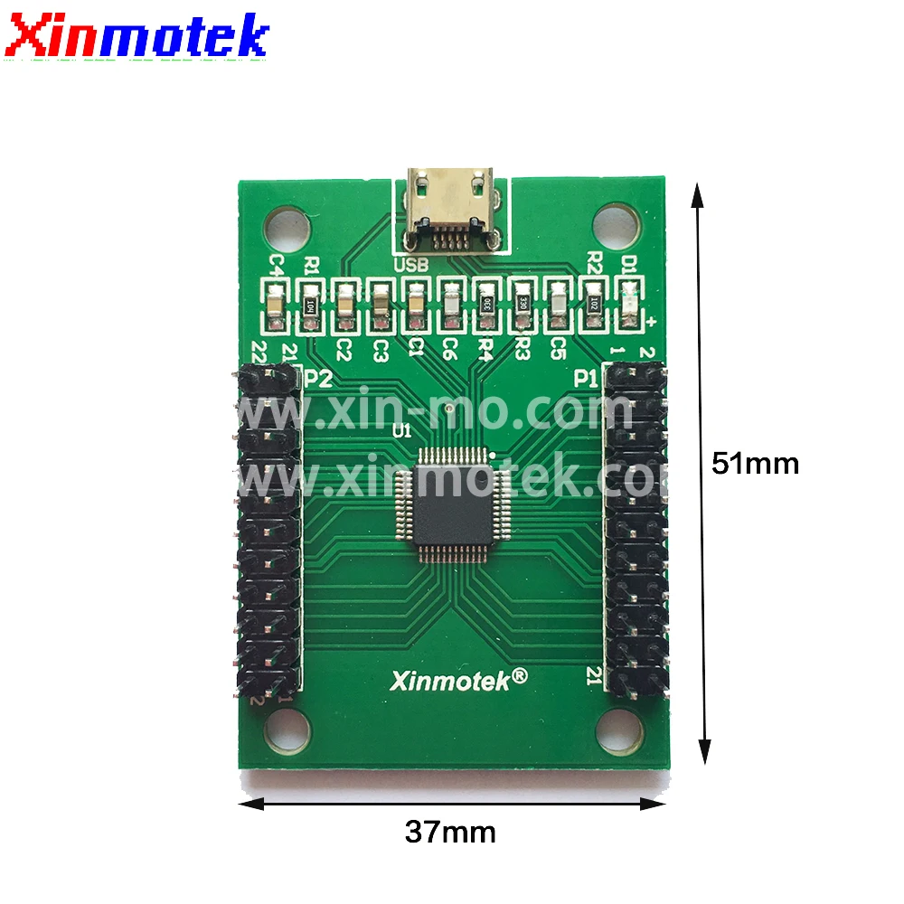 Xinmotek XM-09 LED 1 Player Arcade Game Controller / Support PS3 PC Raspberry Pi  SOCD / Joystick Game Machine Accessories