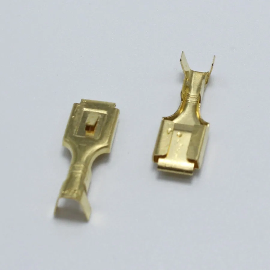 20Pcs78mmBrassFemaleCrimpTerminalConnectorswithLockCar