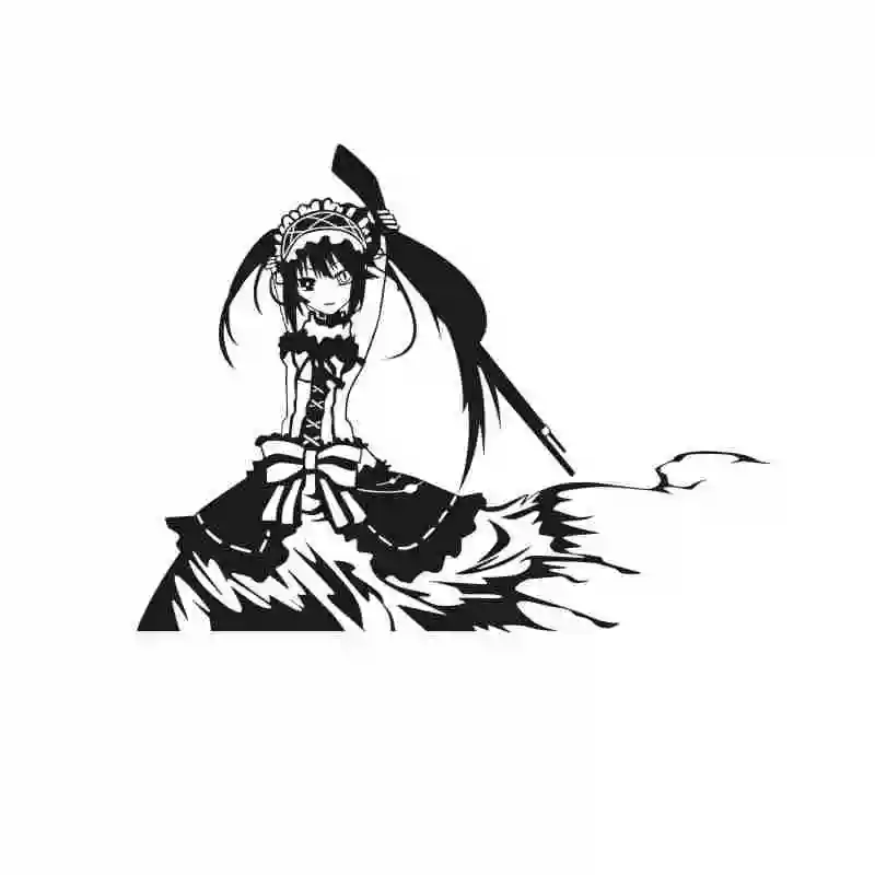 

Pegatina DATE A LIVE Sticker Anime Cartoon Tokisaki Kurumi Car Decal Sticker Vinyl Wall Stickers Decor Home Decoration