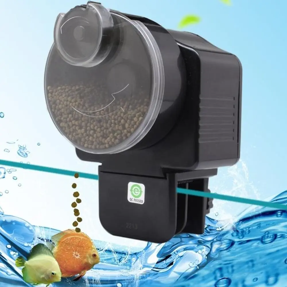 Цифровой автоматический резервуар для пруда, кормушка для рыб с аквариумными рыбками, Таймер подачи еды, автоматический ручной питатель для домашних животных, ЖК-кормушка