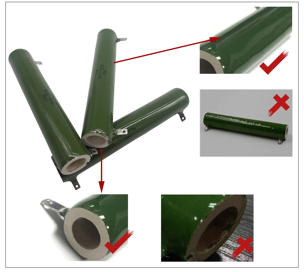 10 Вт 15 Вт 20 Вт 25 Вт 30 Вт 40 Вт 50 Вт для промышленных резисторов, Керамический резистор, керамика, Проволочная обмотка, эмаль, глазурованный резистор